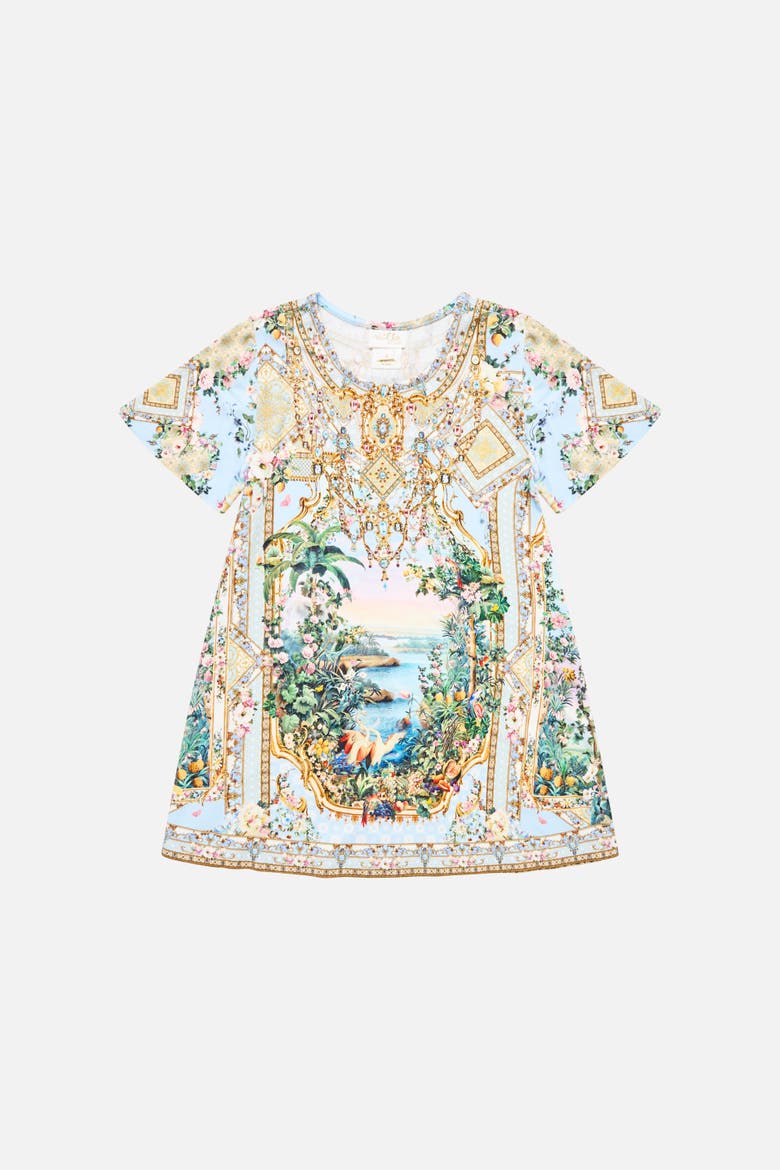 Kids Mini Tee Dress W Flare Hem, Main, color, Sisi Society