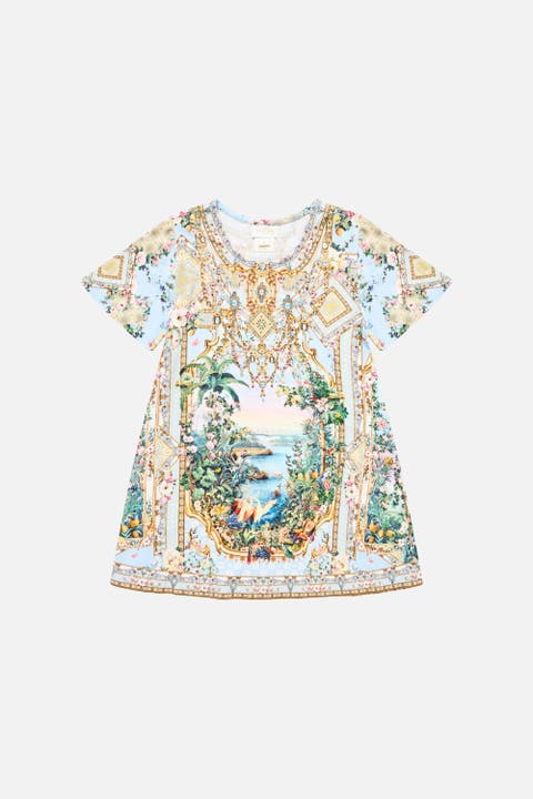 Kids Mini Tee Dress W Flare Hem