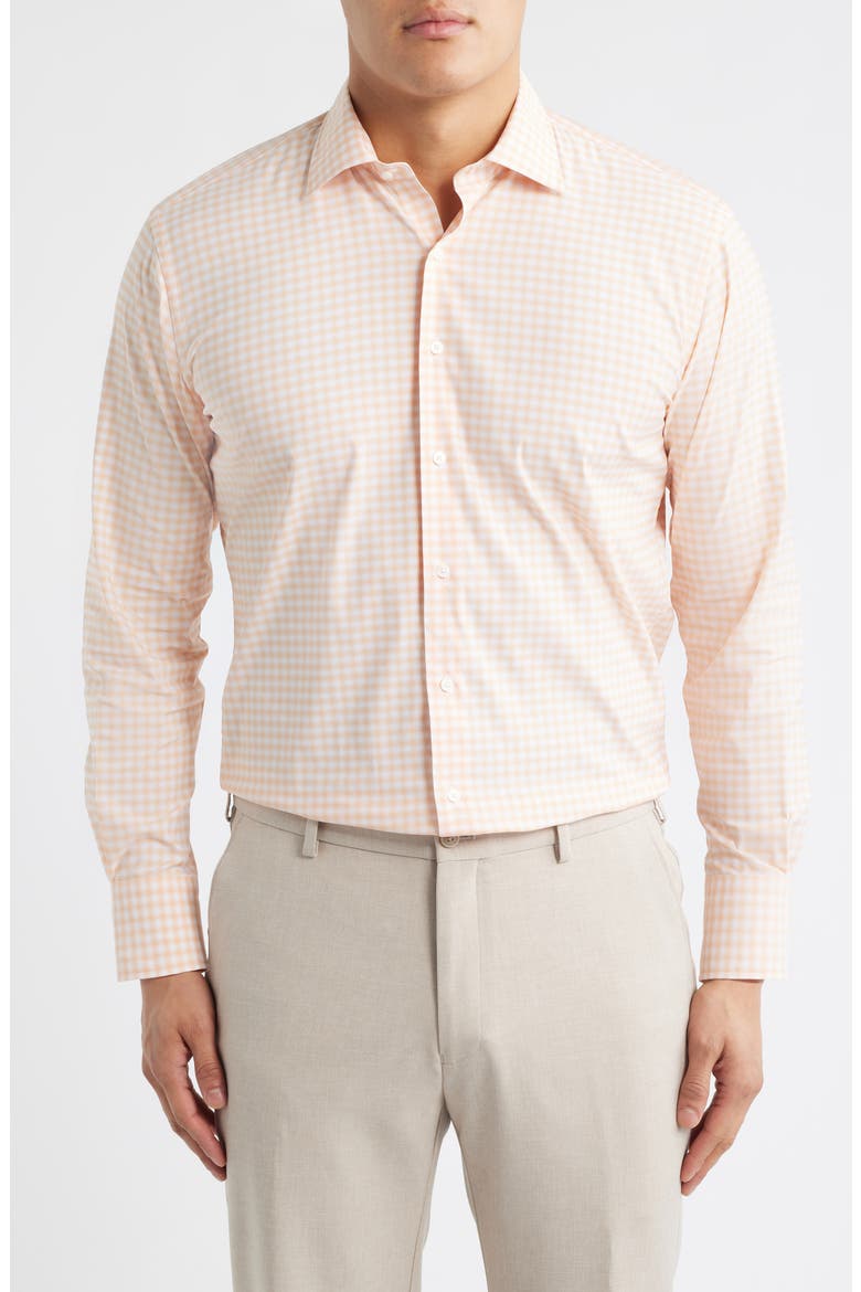 Lewis Performance Twill Button-Up Shirt, Main, color, COSMIC PEACH