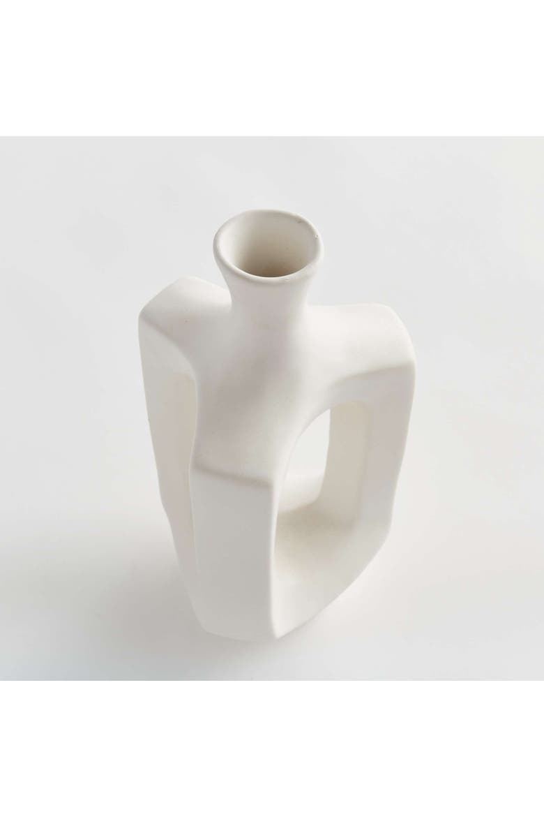 Sonya Vase Medium, Alternate, color, White