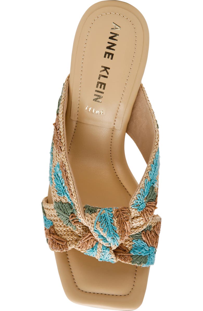 Anne Klein Jezebel Sandal, Alternate, color, Raffia Multicolor