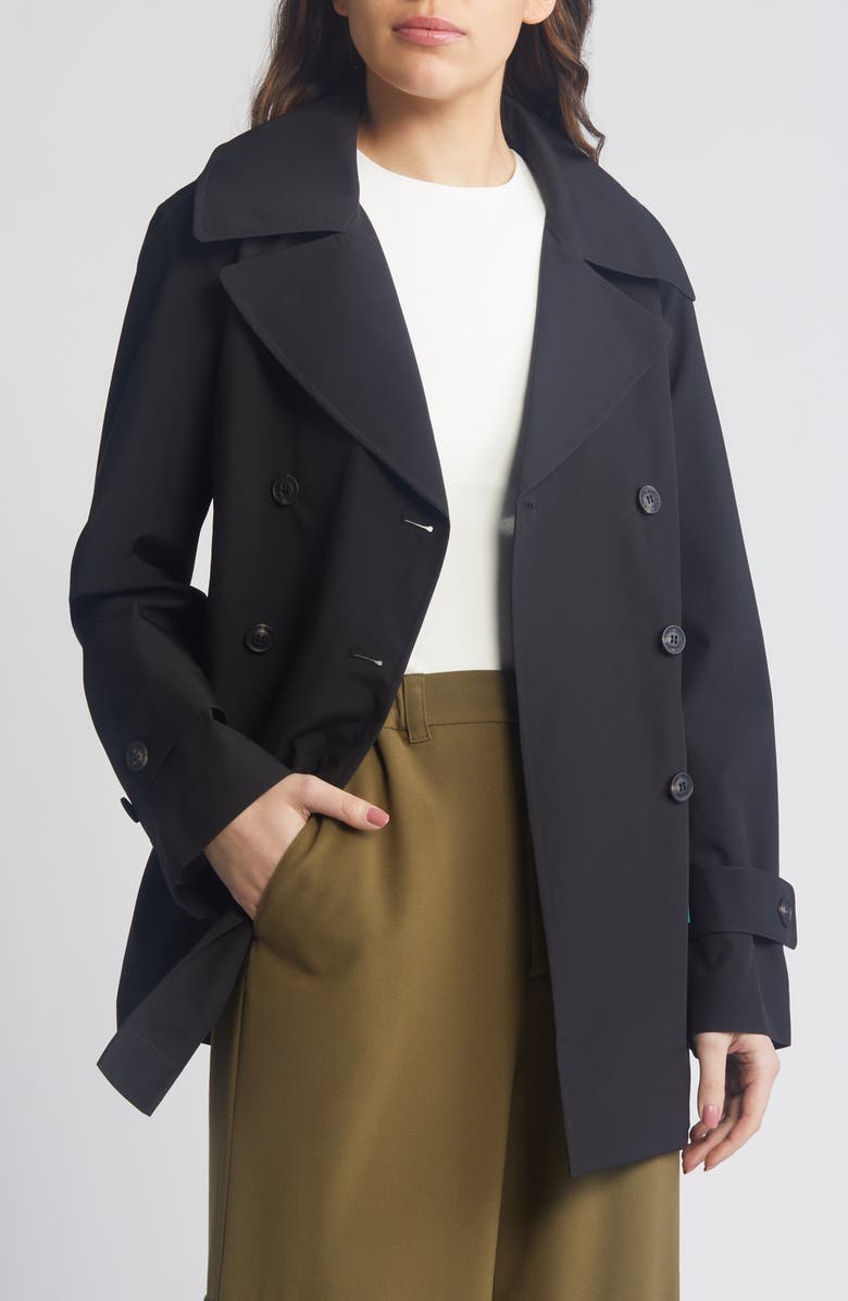 Save The Duck Sofi Water Resistant Trench Coat, Alternate, color,