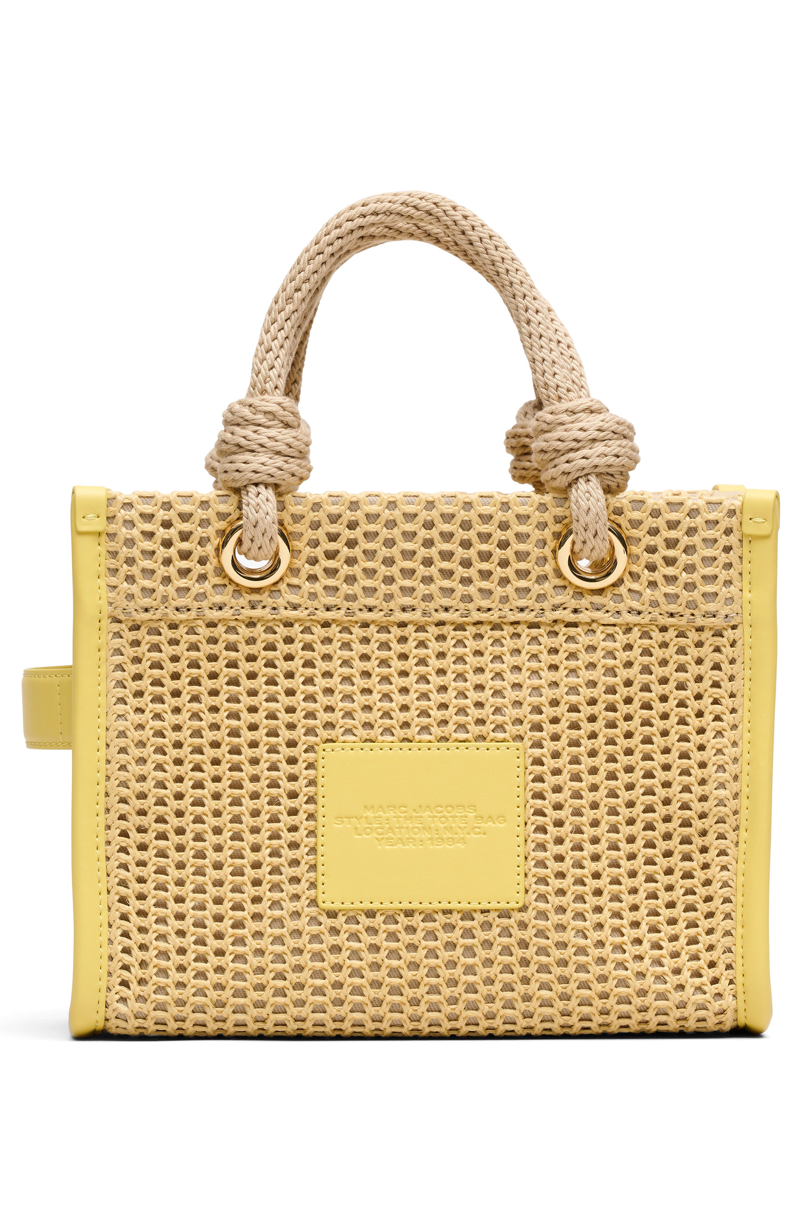 Marc Jacobs The Small Stripe Mesh Tote, Alternate, color, Natural