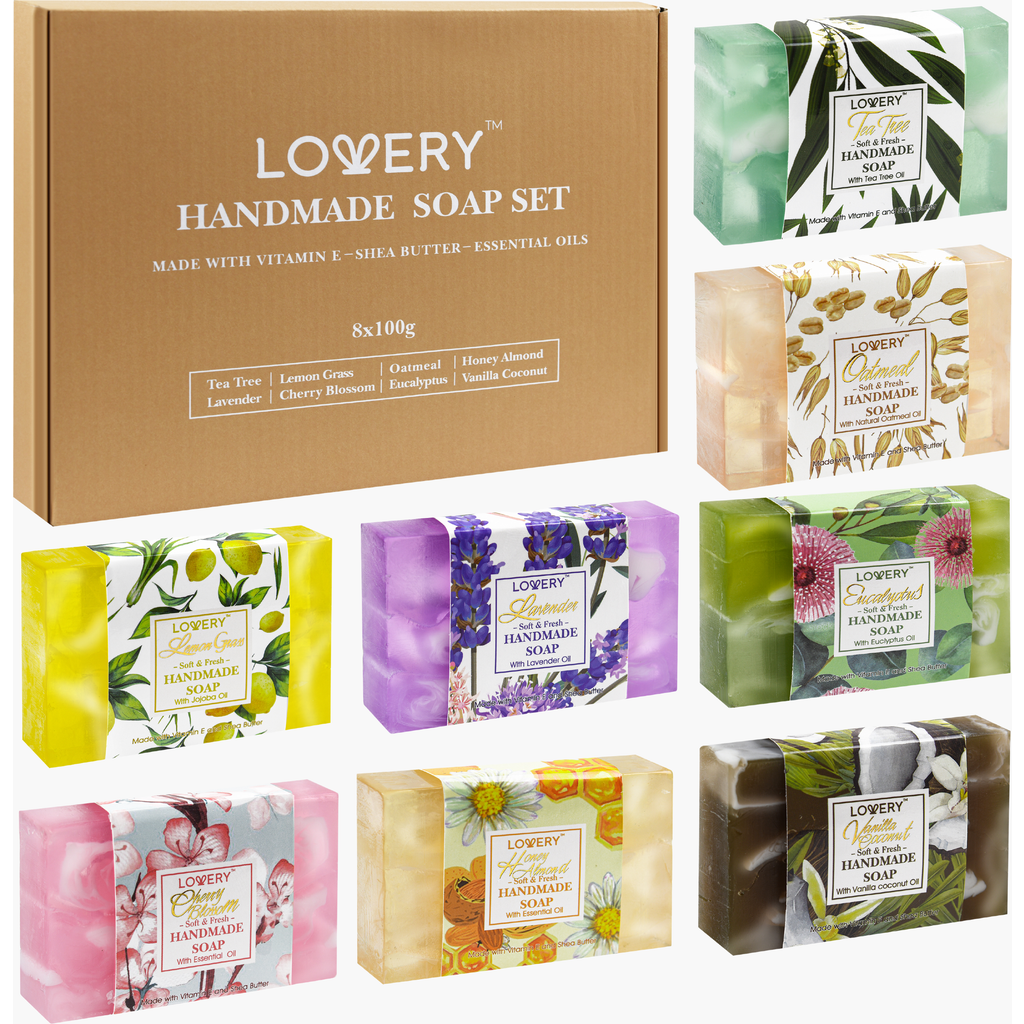 Lovery Handmade Soap Set In Multicolor