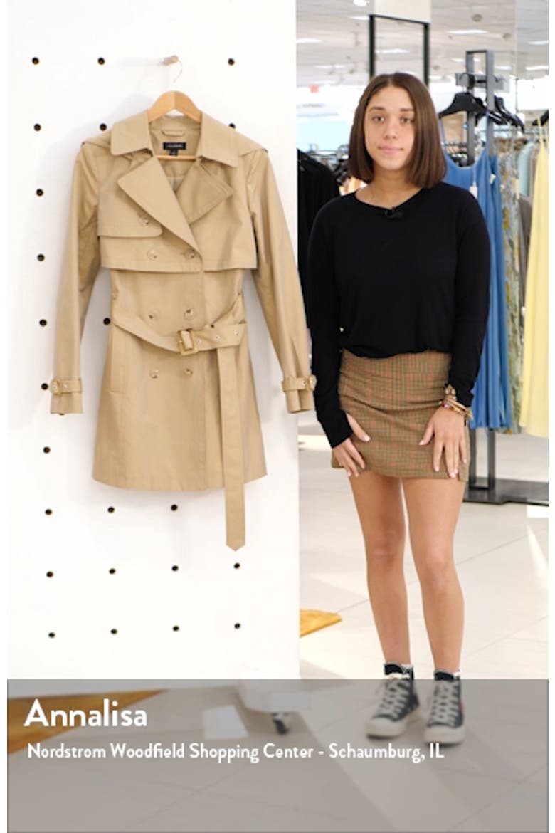 Double Breasted Trench Coat with Removable Hood video