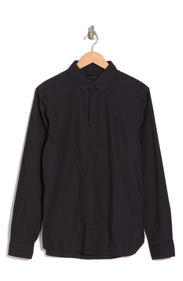 AllSaints Riviera Long Sleeve Shirt, Alternate, color, 
