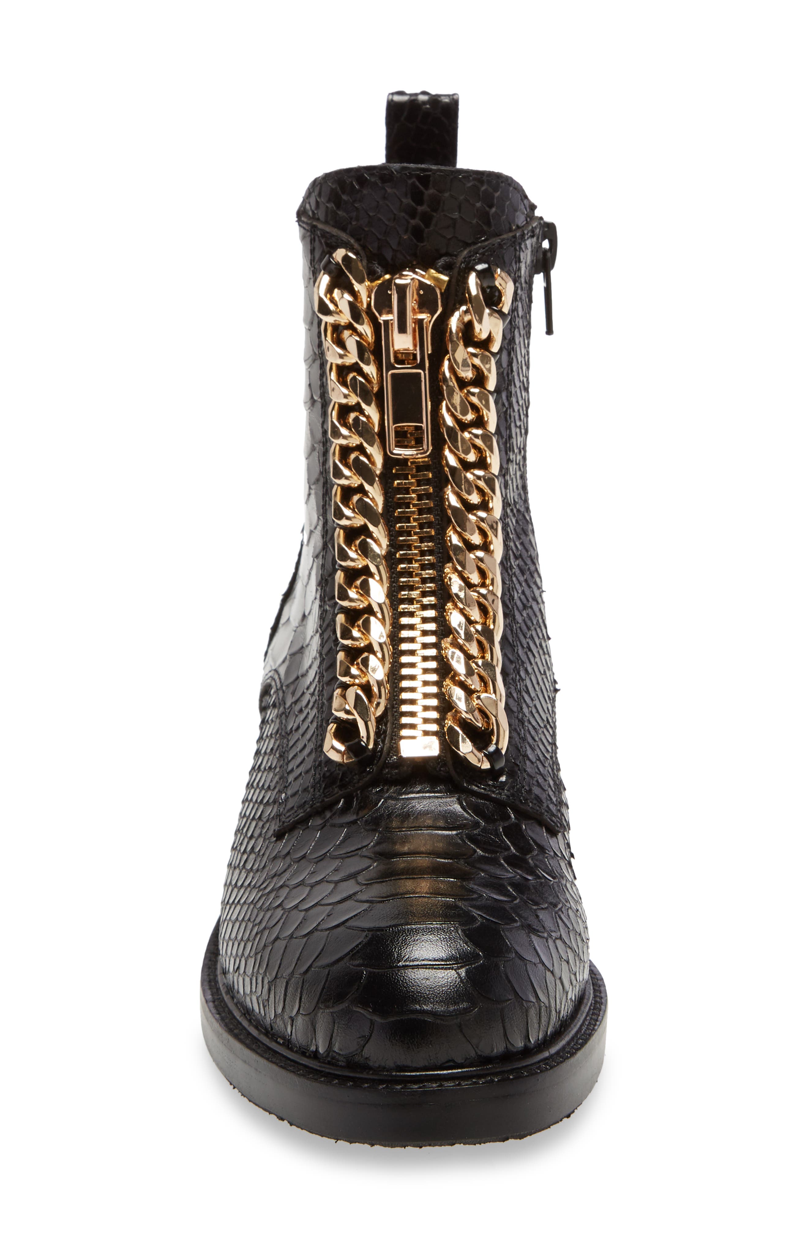 Damon Chain Boot, Alternate, color, BLACK SNAKE