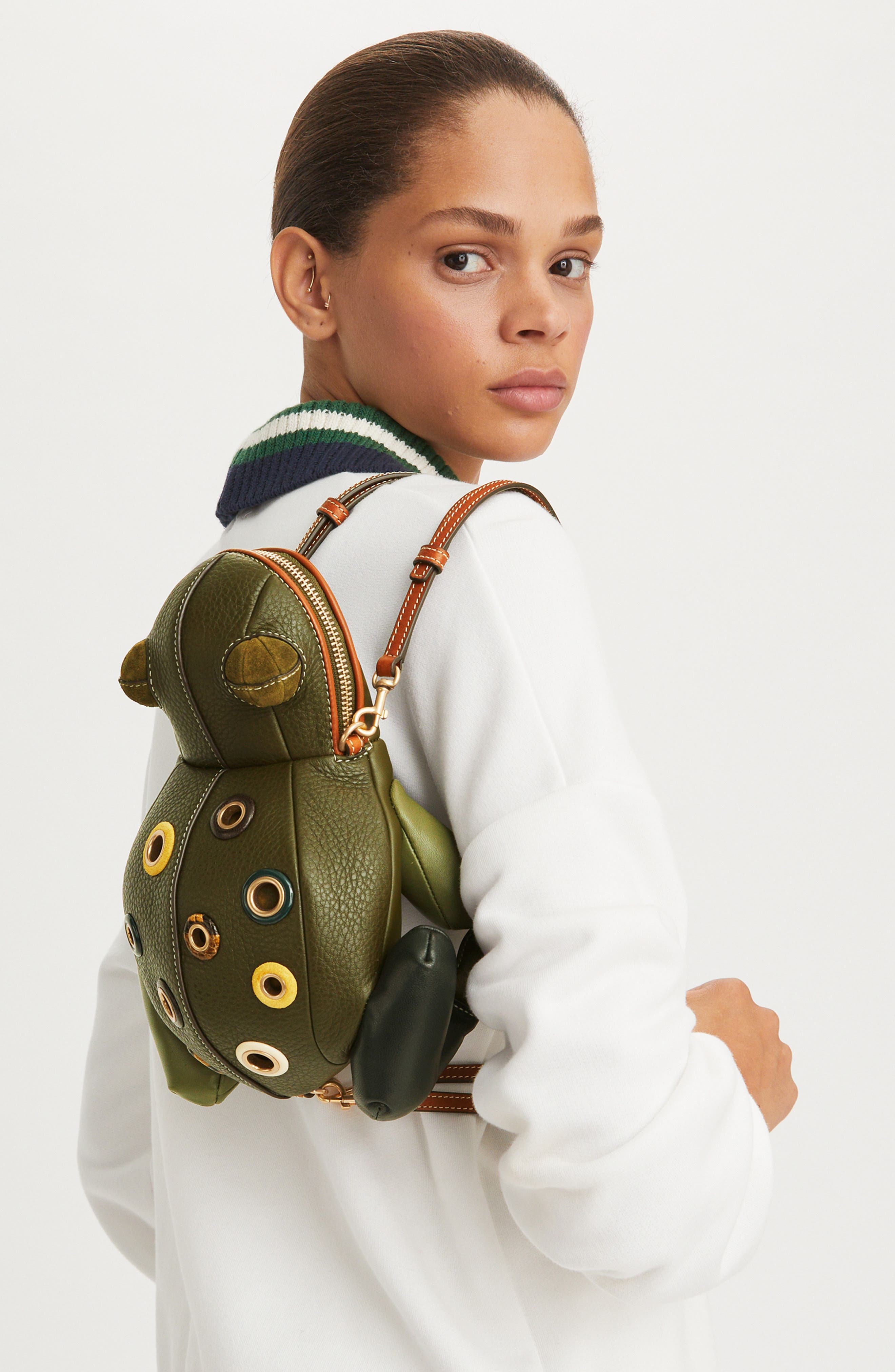 Tory Burch Tory The Toad Backpack, Alternate, color, Leccio