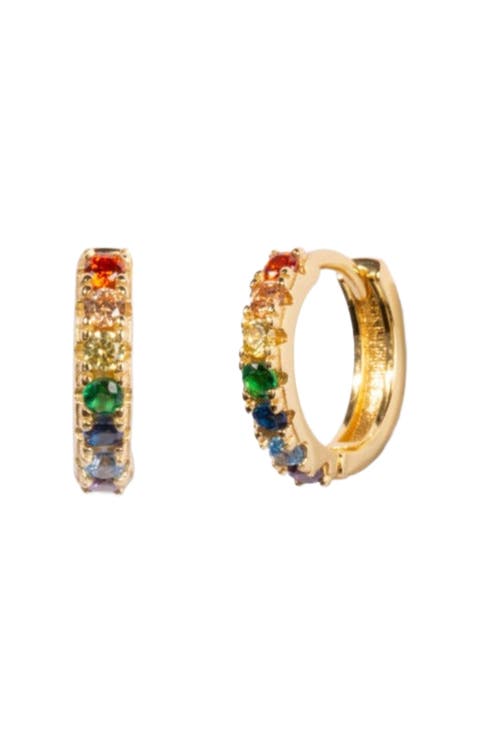 Beaded Huggie Earrings