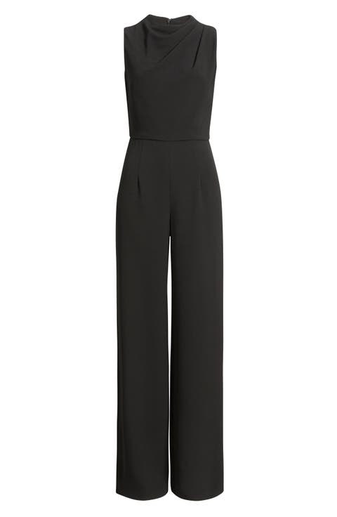 Corrine Draped Bodice Wide Leg Jumpsuit