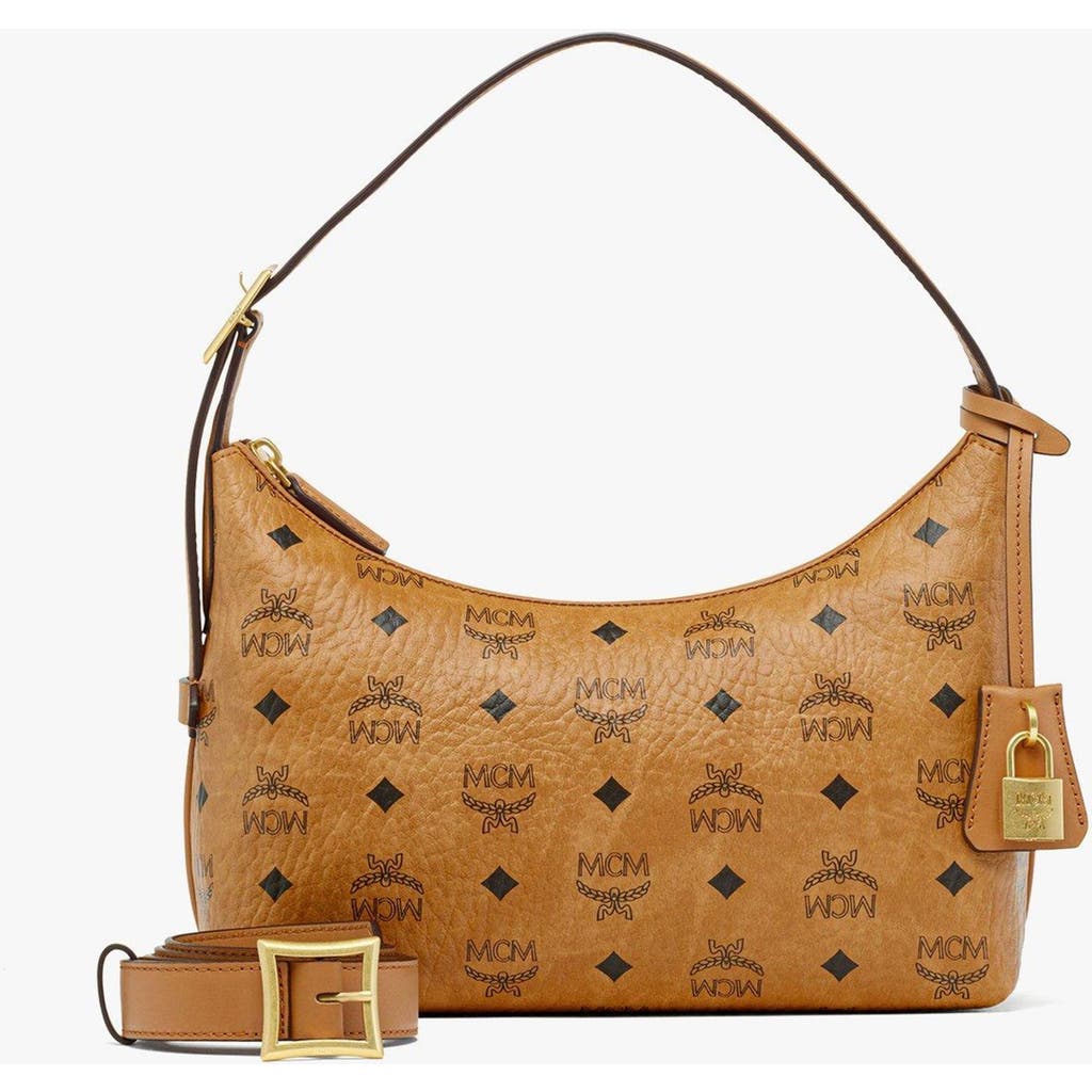 Mcm Adjustable Shoulder Strap Shoulder Bag In Brown