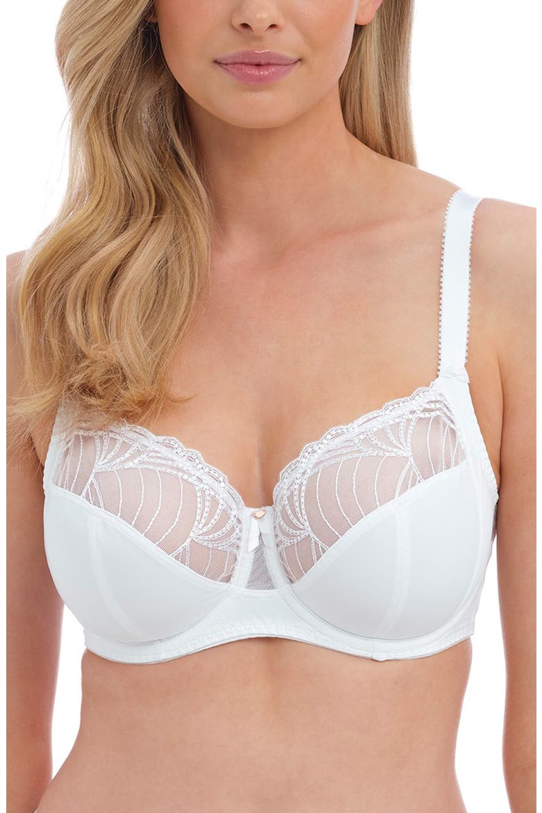 Adelle Underwire Side Support Bra, Main, color, WHITE