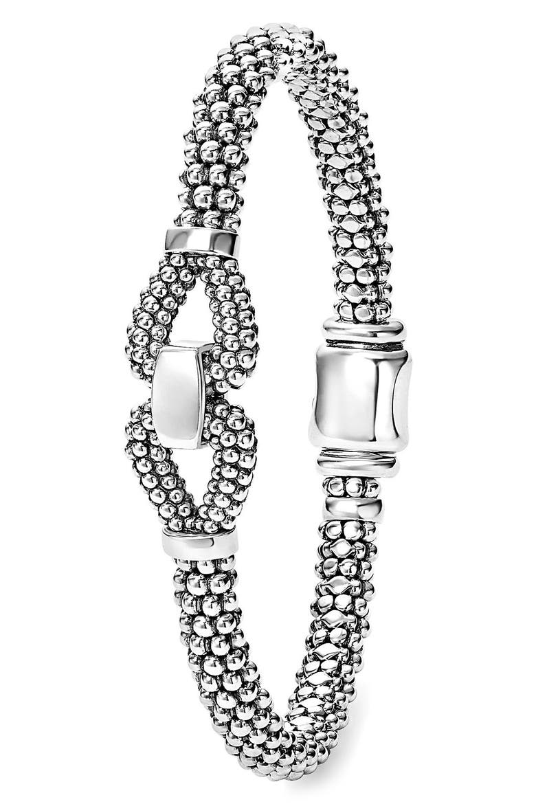 Derby Caviar Beaded Bracelet, Alternate, color, SILVER