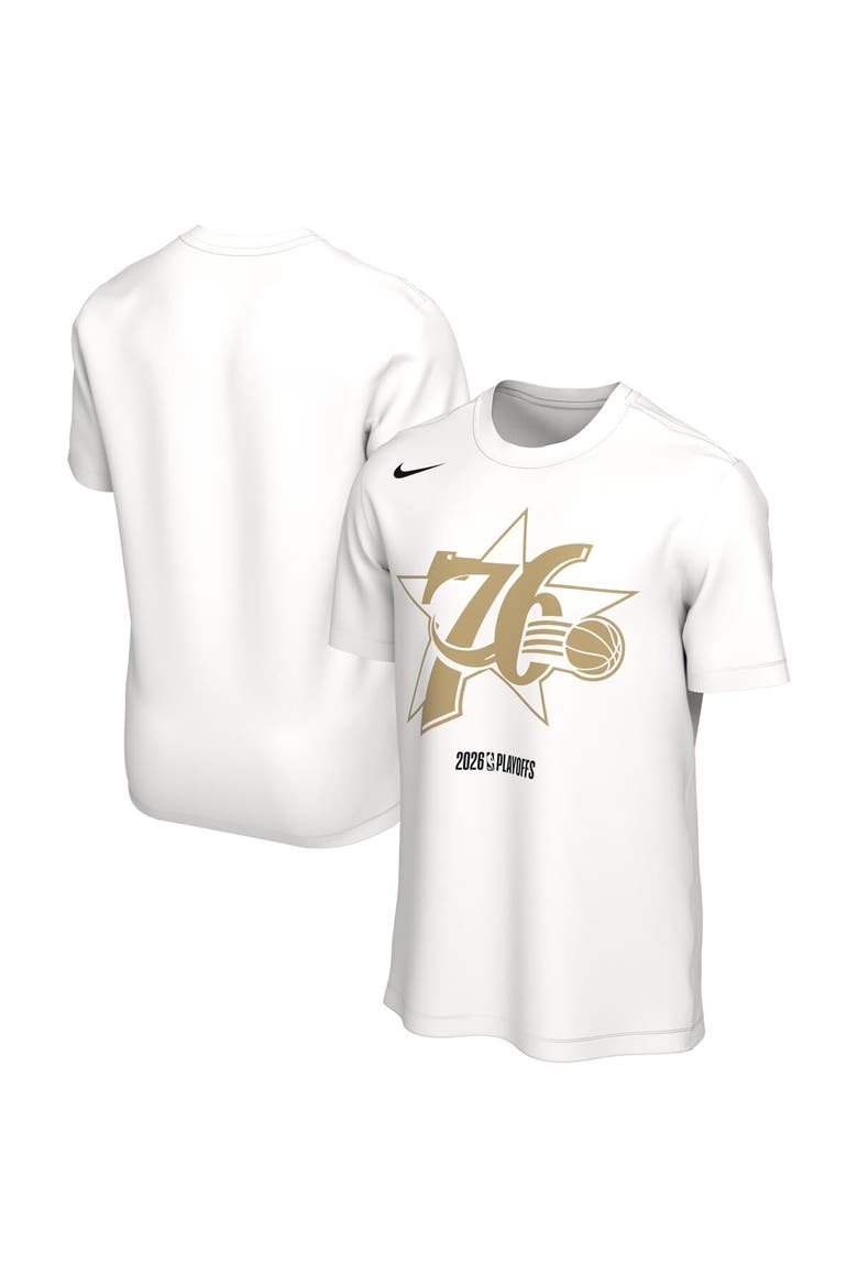 Unisex Nike  White Philadelphia 76ers 2026 NBA Playoffs Mantra T-Shirt, Main, color, White