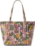 Brahmin Medium Asher Croc Embossed Leather Tote