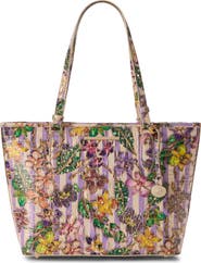 Brahmin Medium Asher Croc Embossed Leather Tote
