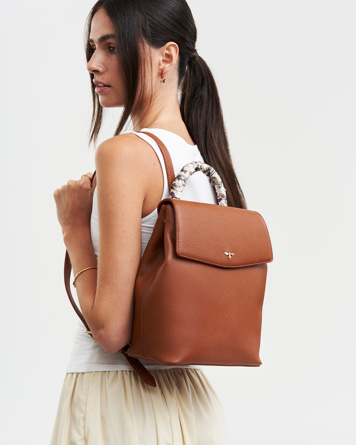 Laura Small Backpack, Alternate, color, Tan