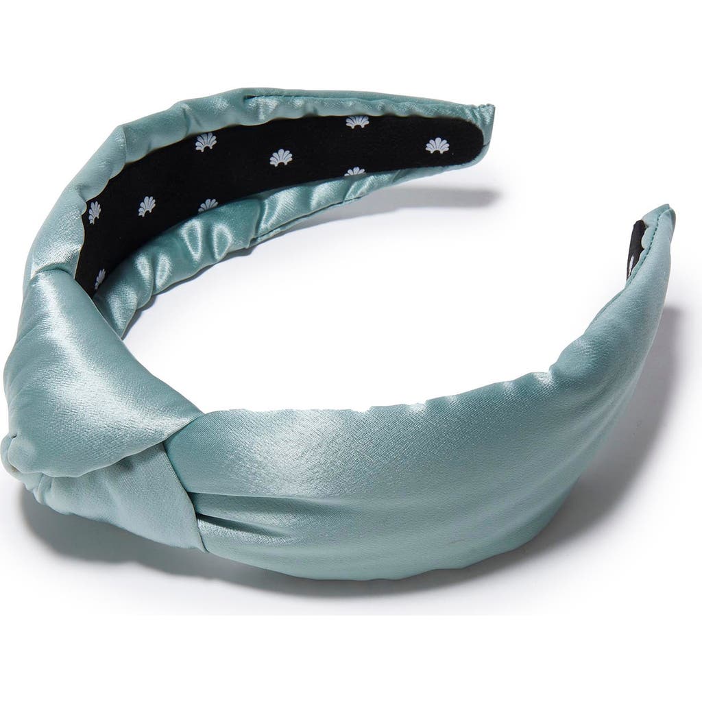 Lele Sadoughi Silk Blend Knotted Headband In Blue