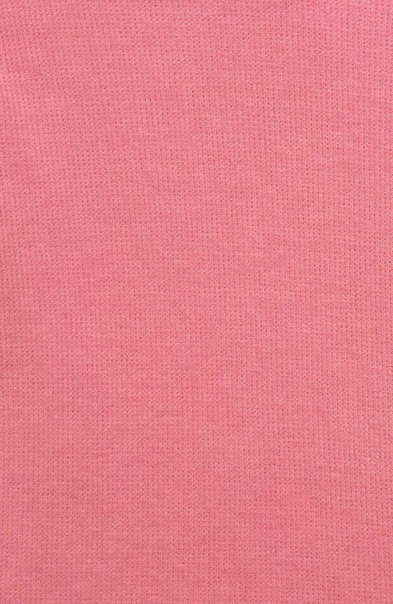 Suzette Collection Kids' Supersoft Waffle Hoodie, Alternate, color, Bubble Gum