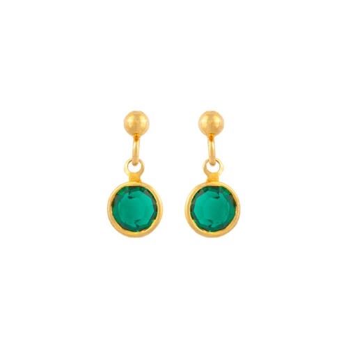 Susan Caplan 1990s Vintage Emerald Green Earrings In Green