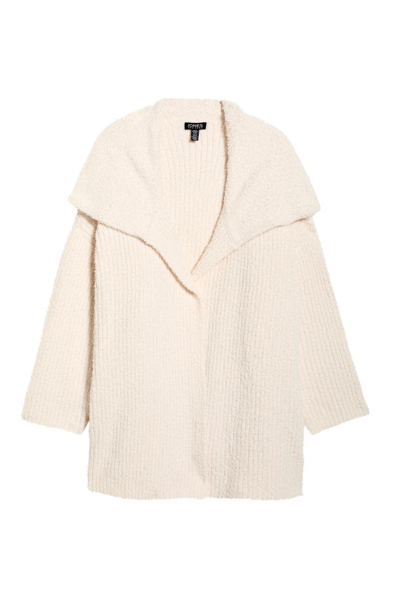 Chenille Cardigan, Alternate, color, JONES WHITE