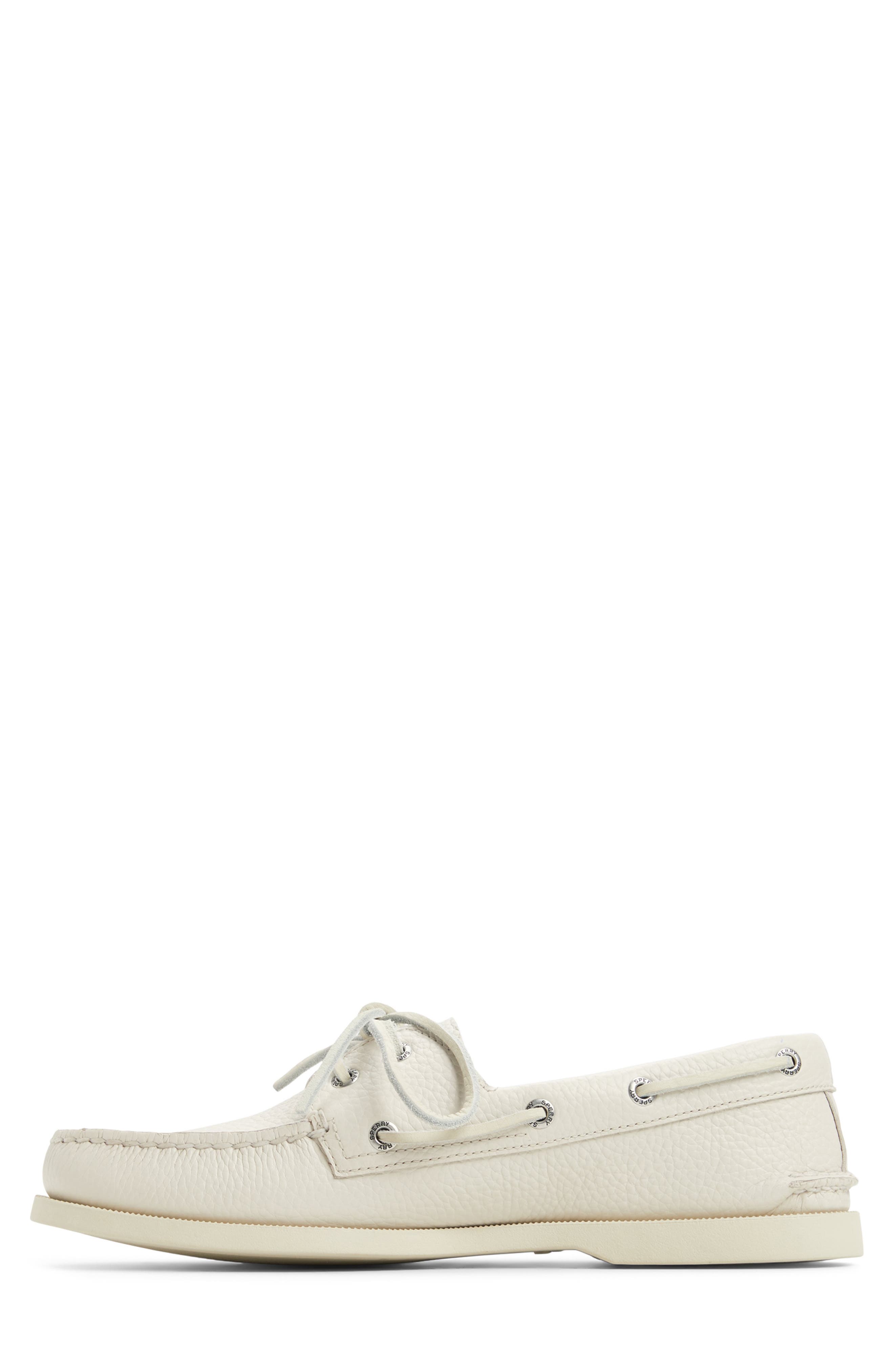 Authentic Original Boat Shoe, Alternate, color, WHITE