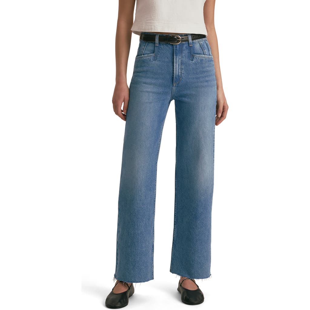Favorite Daughter The Jordie Wide Leg Super High Rise Jeans In Crosby
