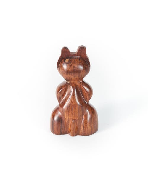 Matr Boomie Bear Eyeglasses Holder Stand In Brown
