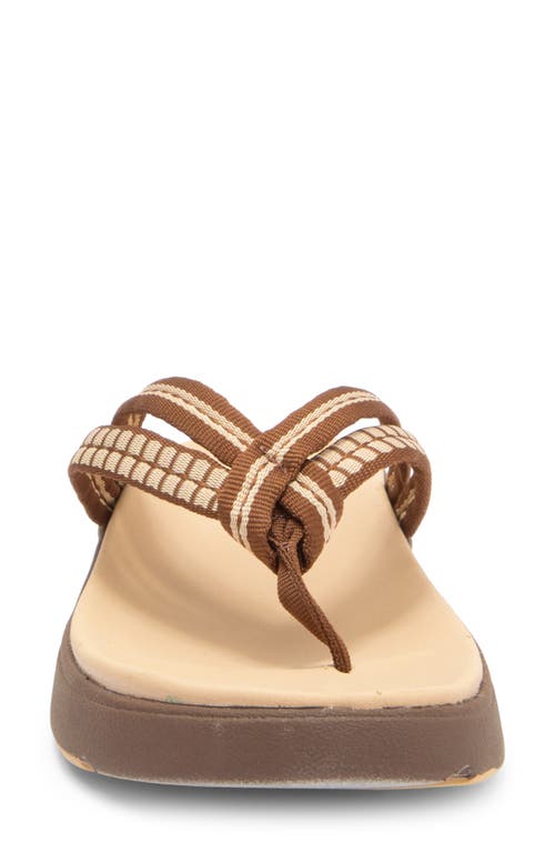 Mykos Nami Platform Flip Flop In Brown
