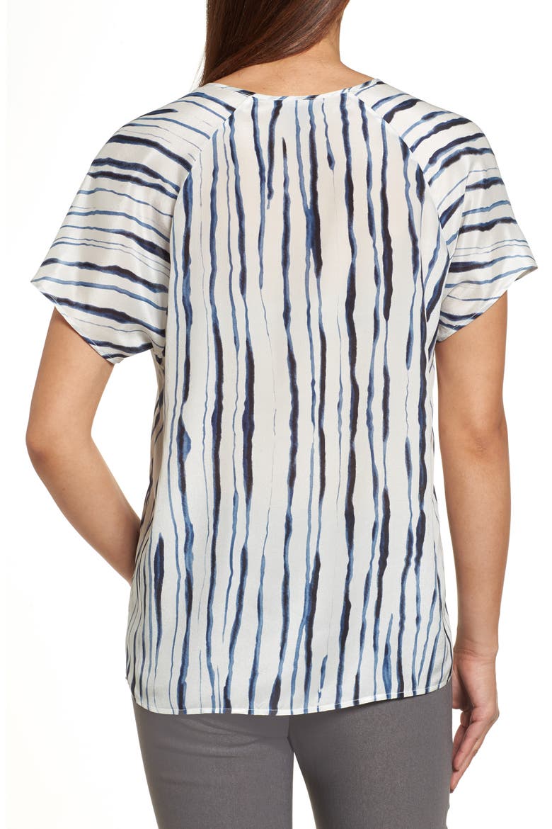 Fluid Ink Silk-Blend Tee, Alternate, color, MULTI