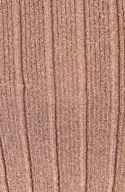 Tom Ford Metallic Rib Knit Sleeveless Midi Dress In Pattern
