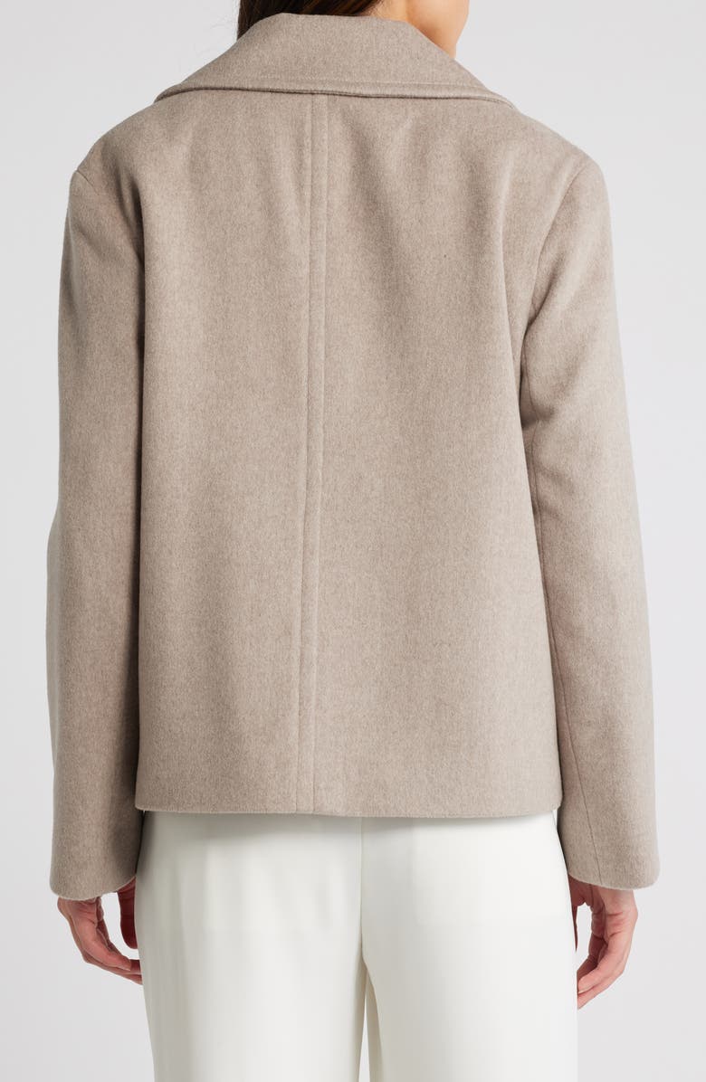 Fleurette Barri Wool Crop Peacoat, Alternate, color, Beach