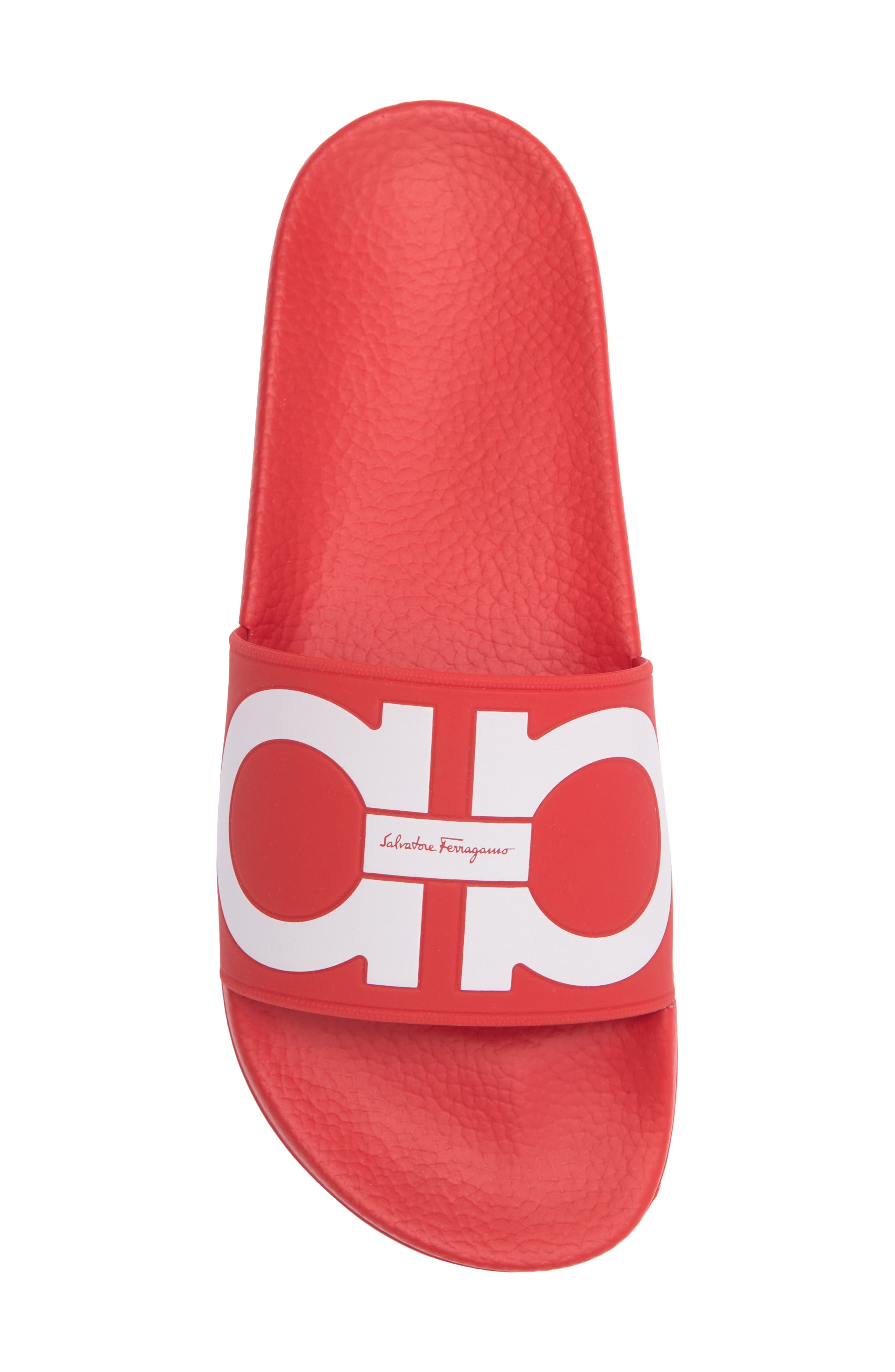 FERRAGAMO Groovy Gancini Slide Sandal, Alternate, color, 