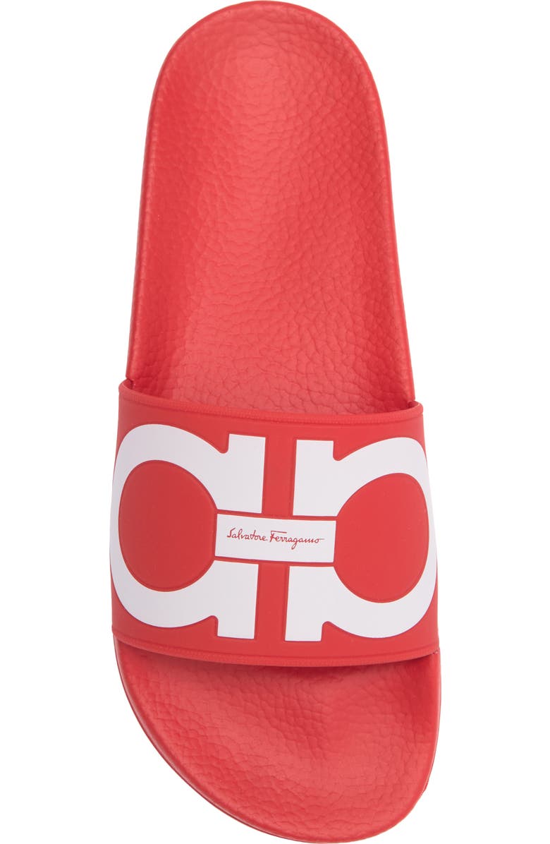 FERRAGAMO Groovy Gancini Slide Sandal, Alternate, color,