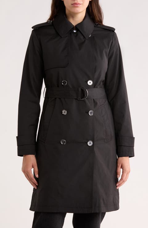 Belted Double Breasted Trench Coat