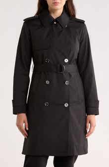 Michael Kors Belted Double Breasted Trench Coat