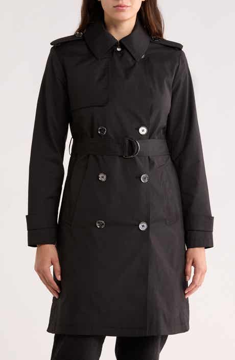 Michael Kors Belted Double Breasted Trench Coat