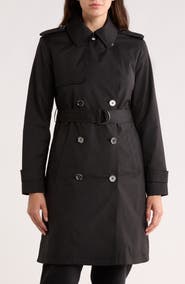 Michael Kors Belted Double Breasted Trench Coat
