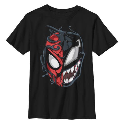 Boy's Marvel Spider-Man Venom Mask Split  Graphic T-Shirt
