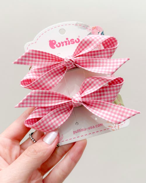 Puttisu 2pc Bow Clip Set
