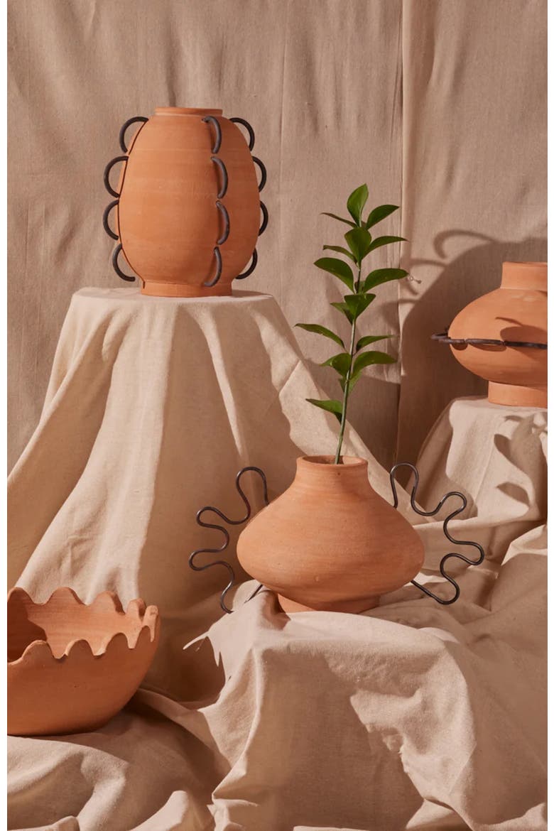 Ella Terracota Vessel, Alternate, color, Terracotta