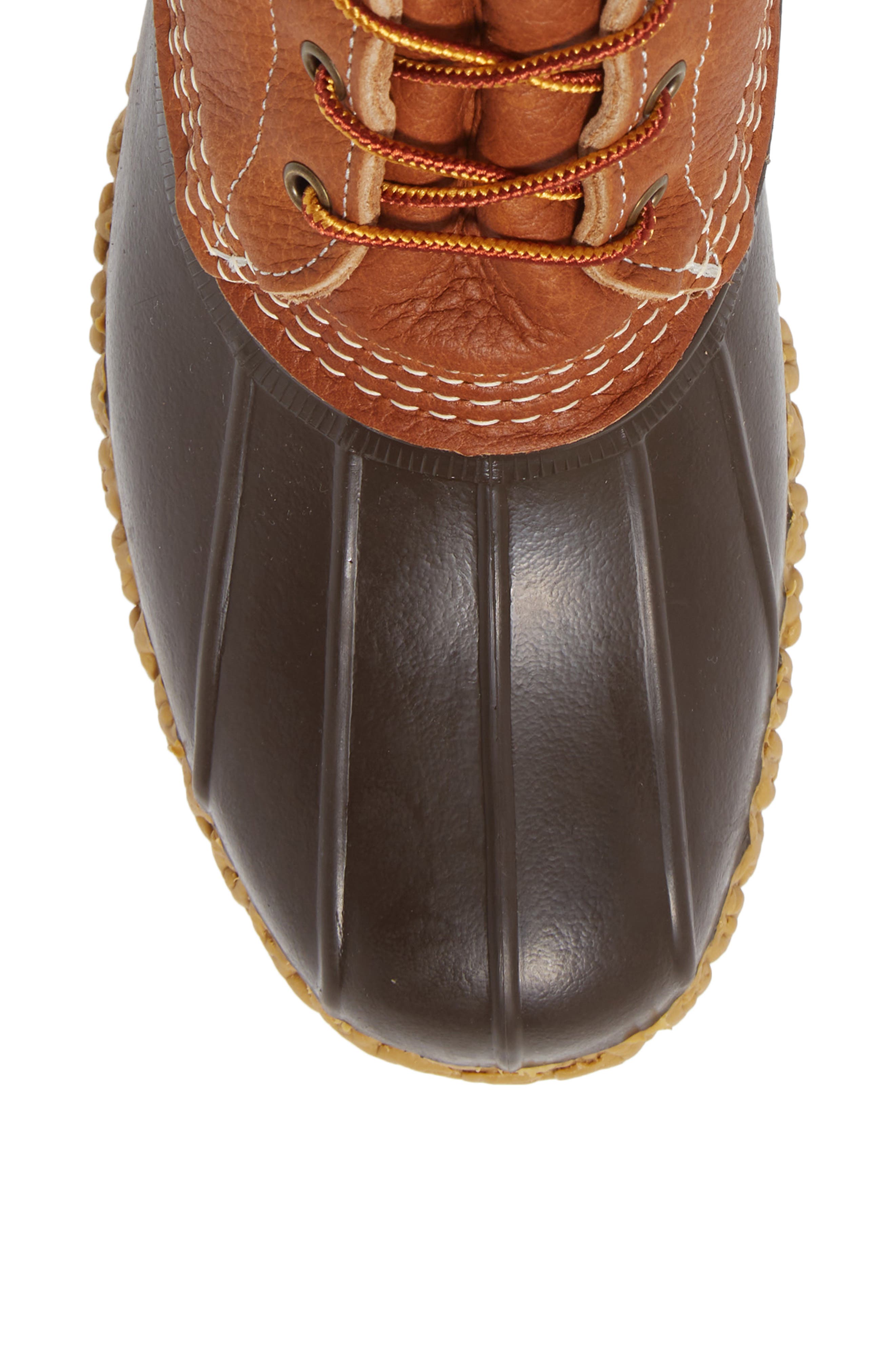 L.L.Bean Genuine Shearling & Leather Bean Boot, Alternate, color, 