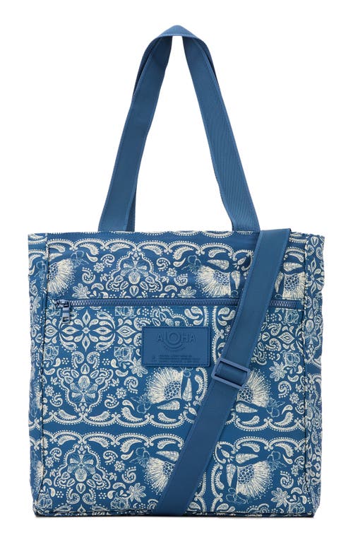 Aloha Collection Rodeo Daily Tote In Blue