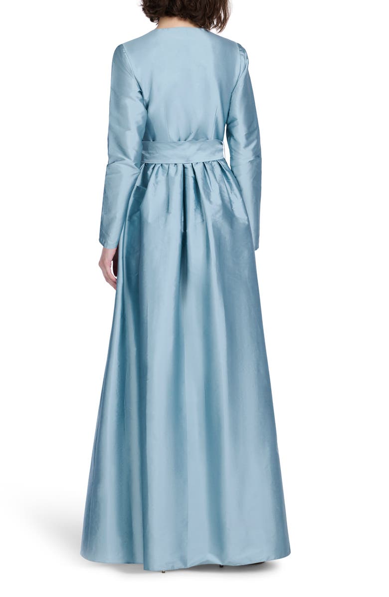 EMILY SHALANT Princess Long Sleeve Taffeta Gown, Alternate, color, 
