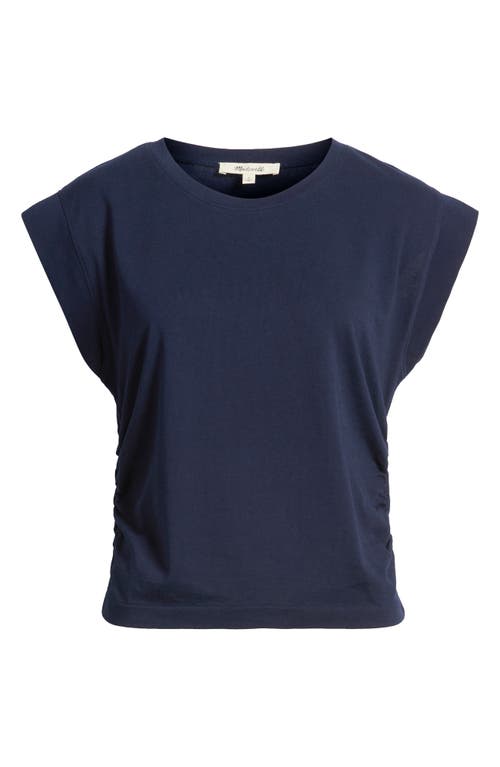 Madewell Side Cinch Muscle Tee In Blue