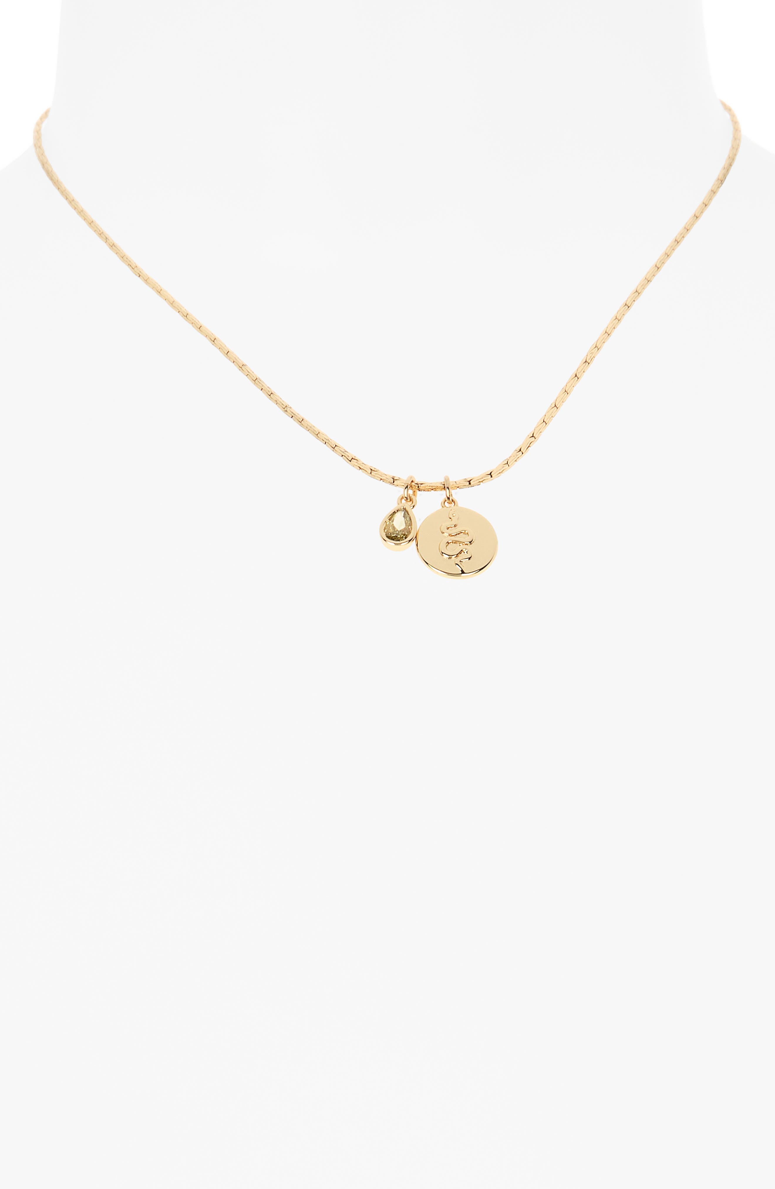 Ettika Snake Coin Pendant Necklace