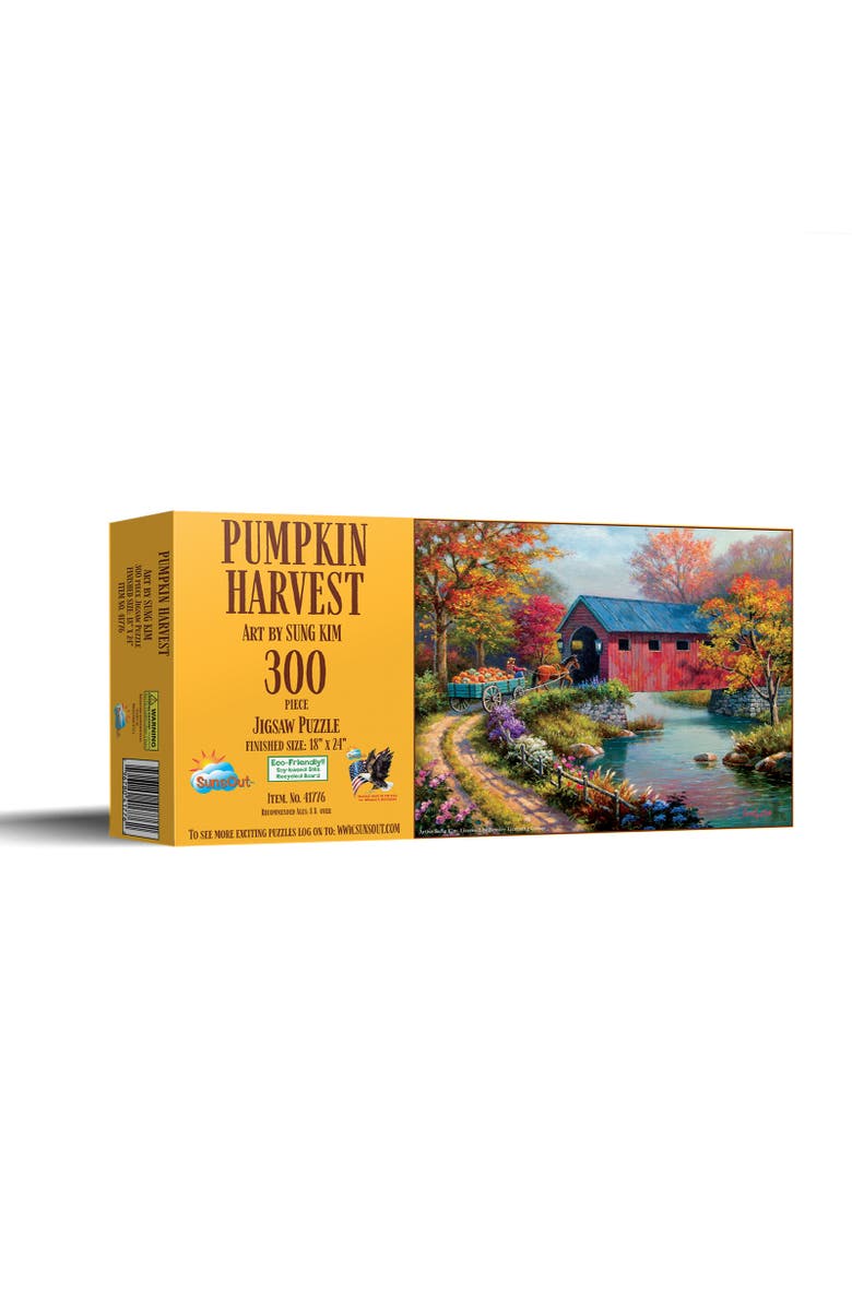 Sunsout Pumpkin Harvest 300 piece Jigsaw Puzzle for Adults, Main, color, Multicolor