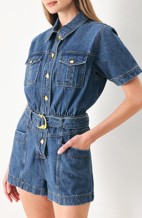 Freemarket Denim Romper In Denim