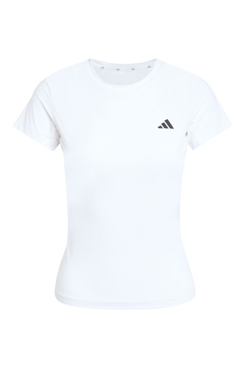 Power Essentials Workout Contour T-Shirt, Alternate, color, WHITE