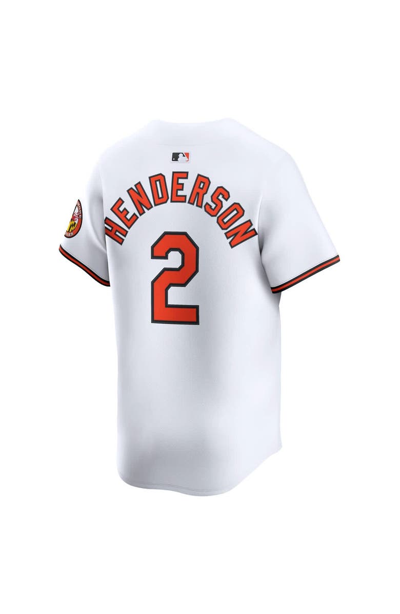 Nike Men's Nike Gunnar Henderson White Baltimore Orioles Home Limited Player Jersey, Alternate, color, White